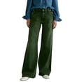 thumbnail image 1 of Women High Waisted Straight Leg Denim Pants Slightly Flared Casual Loose Fit Multi Button Washed Wide Leg Jeans Stretchy Denim Palazzo Pants with Pockets, 1 of 6