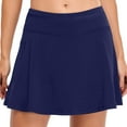 thumbnail image 1 of Women High Waisted Swim Skirt Polyester Spandex Long Skirted for Water Activities, 1 of 5