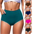 thumbnail image 1 of Women High Waisted Swimsuit Bikini Bottoms Swim Bottom Full Coverage Bathing Suit With Pockets Swim Suit plus Women Swim Skirt Bottoms, 1 of 7