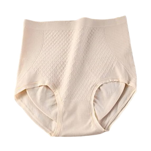 Women High Waisted Underwear Tummy Control Full Coverage Compression Panties Female Seamless Stretchy Briefs