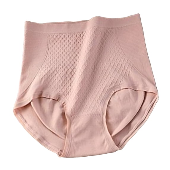 Women High Waisted Underwear Tummy Control Full Coverage Compression Panties Female Seamless Stretchy Briefs
