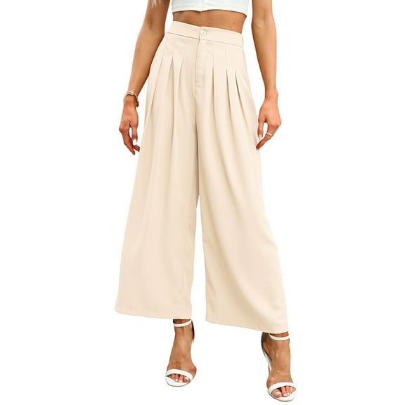 Women High Waisted Wide Leg Palazzo Pants
