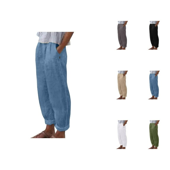 Women High Waisted Wide Leg Pants Fashion Drawstring Elastic Trousers Comfy Straight Leg Long Pants With Pockets Women'S Capri Pants