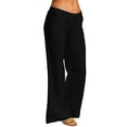 thumbnail image 1 of Women High Waisted Wide Leg Pants Fashion Drawstring Elastic Trousers Comfy Straight Leg Long Pants With Pockets Business Casual for Women Pants plus Size, 1 of 5