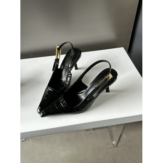 Women High heels Office Slingback Heeled Heels Summer 2024 Woman Pumps