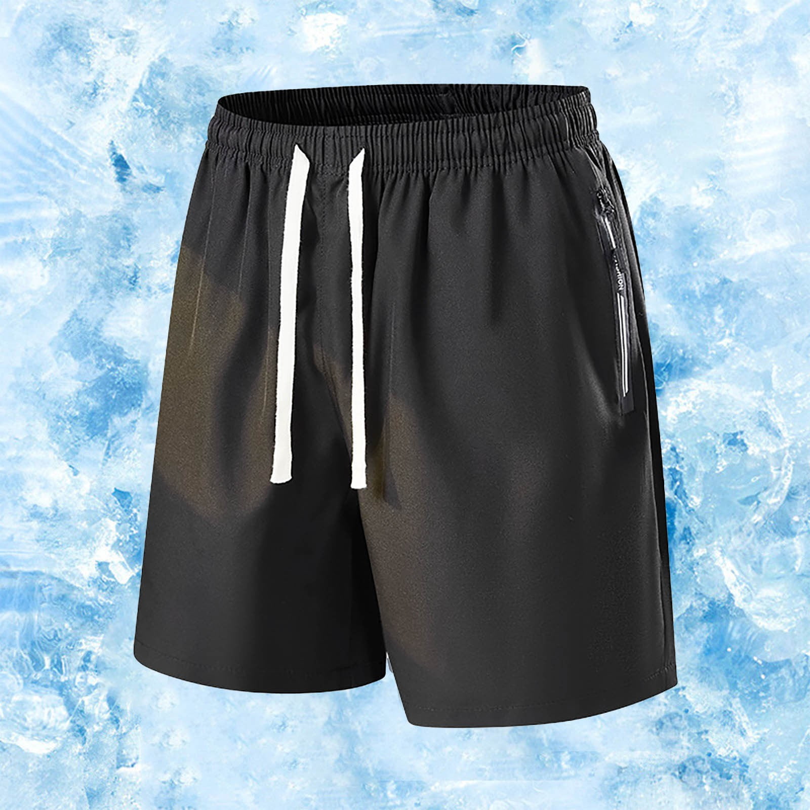 Women Hiking Shorts Quick Drying Ice Silk Elastic Waist Stretch Shorts Women Women'S Athletic Shorts Casual Shorts For Women With Zipper Pockets