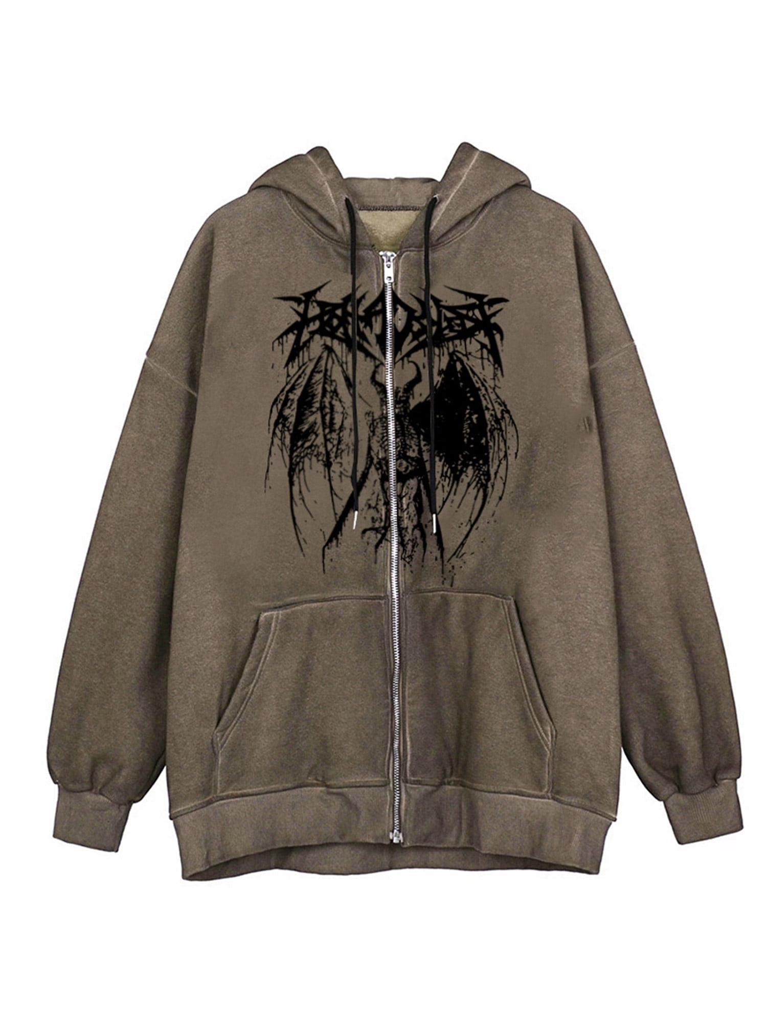 Extra long Hooded jean trench coat for men Black Loose Zipper Punk rock  Hiphop Denim outerwear Autumn Winter