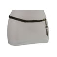 thumbnail image 1 of Women Hip Waist Fashion Belt Metal Chain Links Strands Antique Gold Silver S M L, 1 of 6