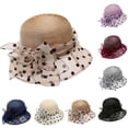 thumbnail image 1 of Women Holiday Sun Visor Hat Summer Beach Breathable Lightweight Outdoor Cap, 1 of 4