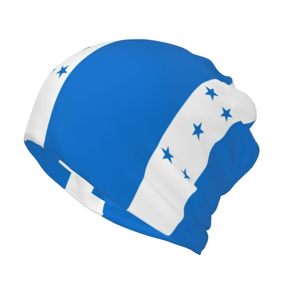 Women Honduras Flag Slouchy Beanie Hat Stretch Turban Hats Headwear Caps Baggy Skull Sleep Scarf
