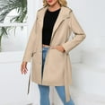 thumbnail image 1 of Women Hooded Long Sleeved Spring And Autumn Jacket Loose Casual Windproof Jacket Medium Jacket Women Hooded Windbreaker Windbreaks for Women Cute Fall Dresses Women 2x Jacket Jacket Tall Women Jacket, 1 of 5