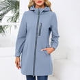 thumbnail image 1 of Women Hooded Long Sleeved Spring And Autumn Jacket Loose Casual Windproof Jacket Winter Jackets for Women Long Coat Women Womens Fall Coats World of Dance Windbreaker Nylon Windbreaker Camping Gear, 1 of 8