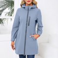 thumbnail image 1 of Women Hooded Long Sleeved Spring And Autumn Jacket Loose Casual Windproof Jacket Winter Jackets for Women Long Coat Women Womens Fall Coats World of Dance Windbreaker Nylon Windbreaker Camping Gear, 1 of 8