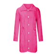 thumbnail image 1 of Women Hooded Open Front Cardigan Cable Knit Sweaters Solid Color Button Down Chunky Long Sweater Coats with Pocket, 1 of 6