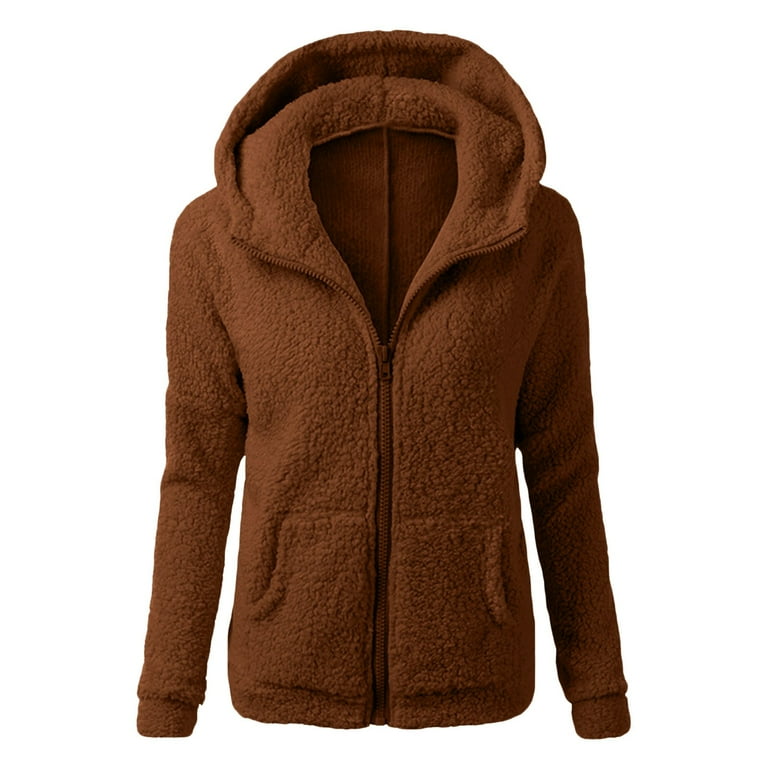 Petite hooded fleece jacket hotsell