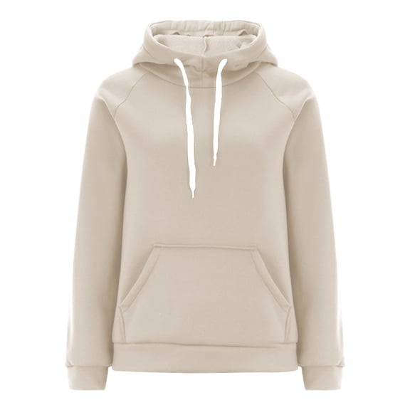 Women Hooded Sweatshirts Hoodies Pullover Pockets Hooded Sweatshirt Warmy Oversized Hoodie Oversized Fleece Hoodie Fleece Sweatshirts Women Sweatshirt Long Sleeve Sweatshirt Beige XXL