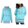 thumbnail image 1 of Women Hoodie with Pet Pouch Animal Holder Hood Casual Long Sleeve Oversized Pocket Pullover Tops Winter Clothes, 1 of 5