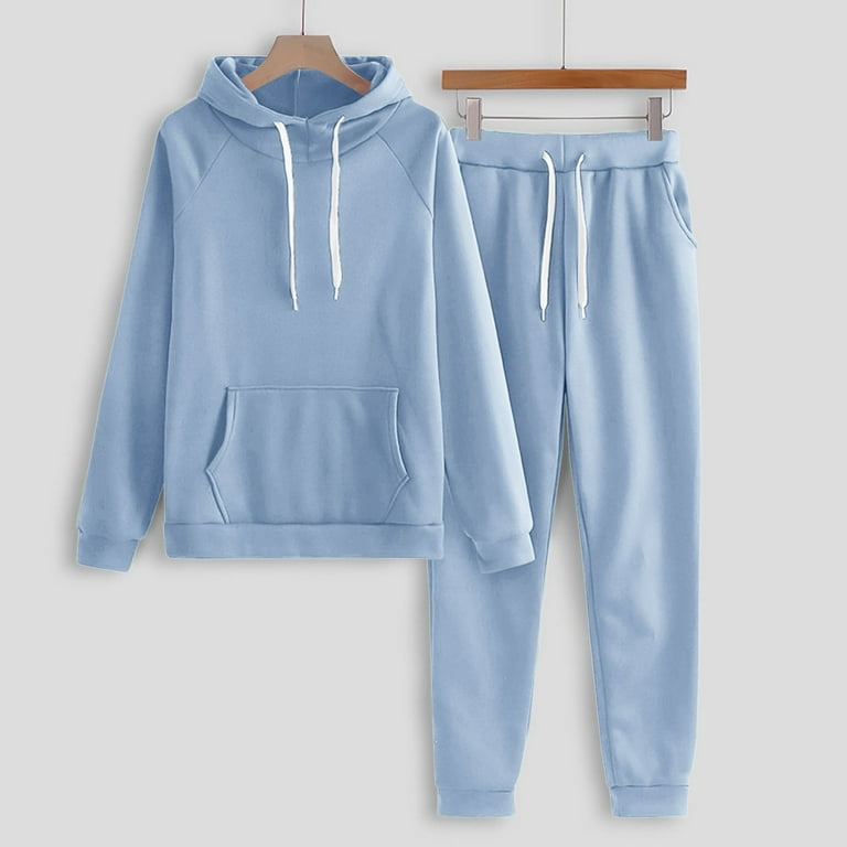 Sweat Pants Solid Color Sweatsuits Women's Crop Top Sweatsuit