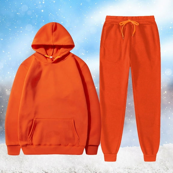 Women Hoodies Sweatsuit Long Sleeve Hooded Matching Joggers Sweatpants 2 Piece Tracksuit Sets Suit Dress for Women plus Overalls for Women Jumpsuit Women Womens Pant Suit plus Size Pants Outfits for