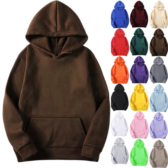 Women Hoodies Tsivenald Sweatshirts for Women Fall Fashion Drawstring Hooded Sweatshirts Pullover Women Tops with Pocket