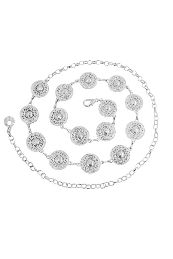 Women Hook Adjustment Waist Metal String Decorative Dress Waist Small Fragrance Thin Belt Sweet Chain