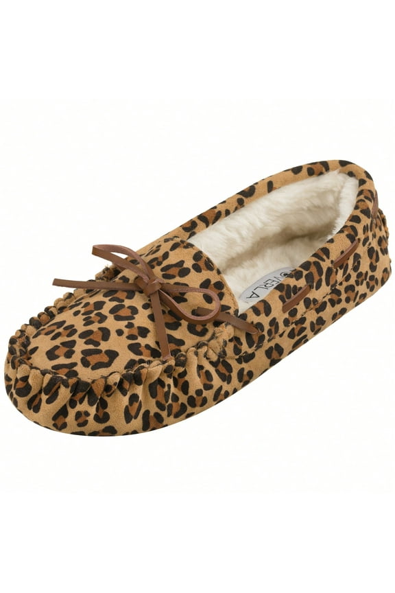 Women House Slippers Faux Furs Indoor Outdoor Moccasin Shoes Fuzzy Fluffy Furry Loafers Warm Flat Shoes Furry Slippers