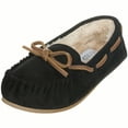 thumbnail image 1 of Women House Slippers Faux Furs Indoor Outdoor Moccasin Shoes Fuzzy Fluffy Furry Loafers Warm Flat Shoes Furry Slippers, 1 of 5