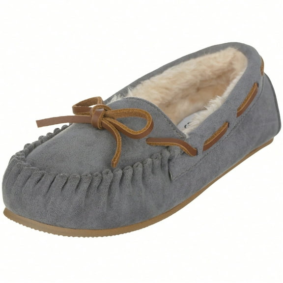 Women House Slippers Faux Furs Indoor Outdoor Moccasin Shoes Fuzzy Fluffy Furry Loafers Warm Flat Shoes Furry Slippers