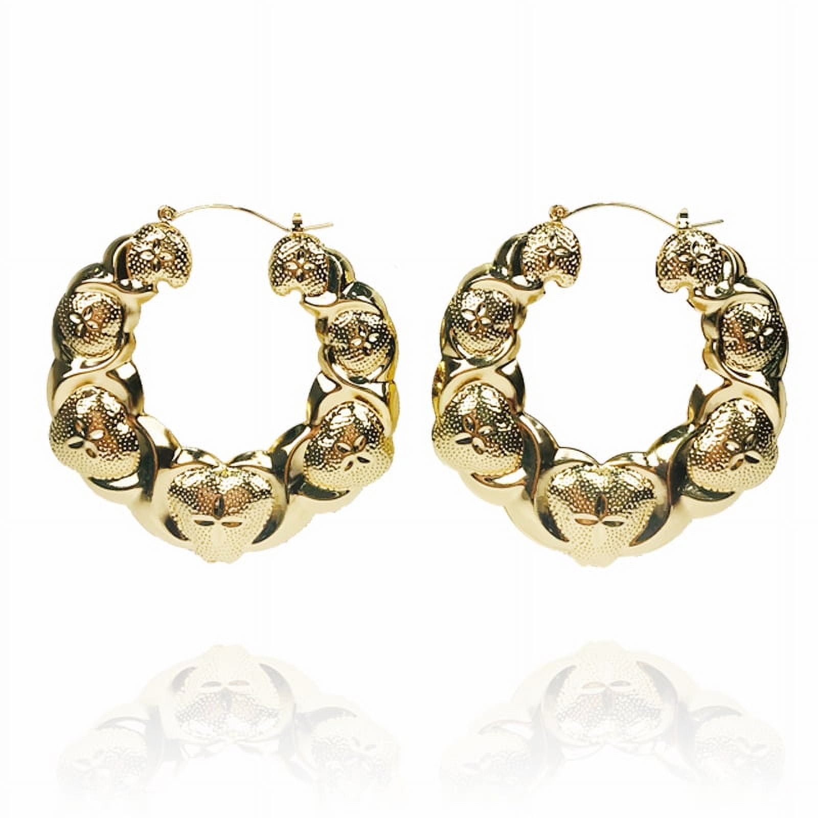 Xo gold hoop sale earrings