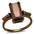 thumbnail image 1 of Women IP Coffee Light Brass Ring with AAA Grade CZ in Light Coffee - Size 6, 1 of 1