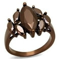 thumbnail image 1 of Women IP Coffee Light Brass Ring with AAA Grade CZ in Light Coffee - Size 9, 1 of 1