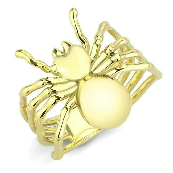 Women IP Gold Stainless Steel Ring with No Stone in No Stone - Size 6