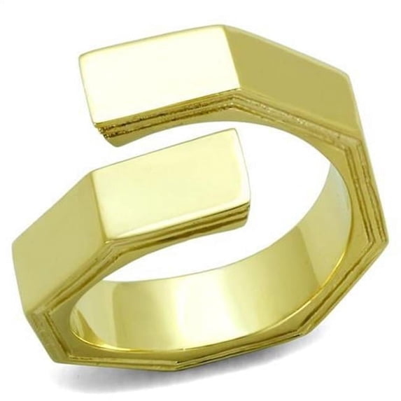 Women IP Gold Stainless Steel Ring with No Stone in No Stone - Size 8