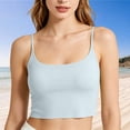 thumbnail image 1 of Harpily Tank Tops For Women Solid color with Adjustable Spaghetti Strap and Removable Padded Built in Bra Casual Camisole Tops, 1 of 4