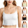 thumbnail image 1 of Harpily Tank Tops For Women Solid color with Adjustable Spaghetti Strap and Removable Padded Built in Bra Casual Camisole Tops, 1 of 5