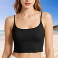 thumbnail image 1 of Harpily Tank Tops For Women Solid color with Adjustable Spaghetti Strap and Removable Padded Built in Bra Casual Camisole Tops, 1 of 4