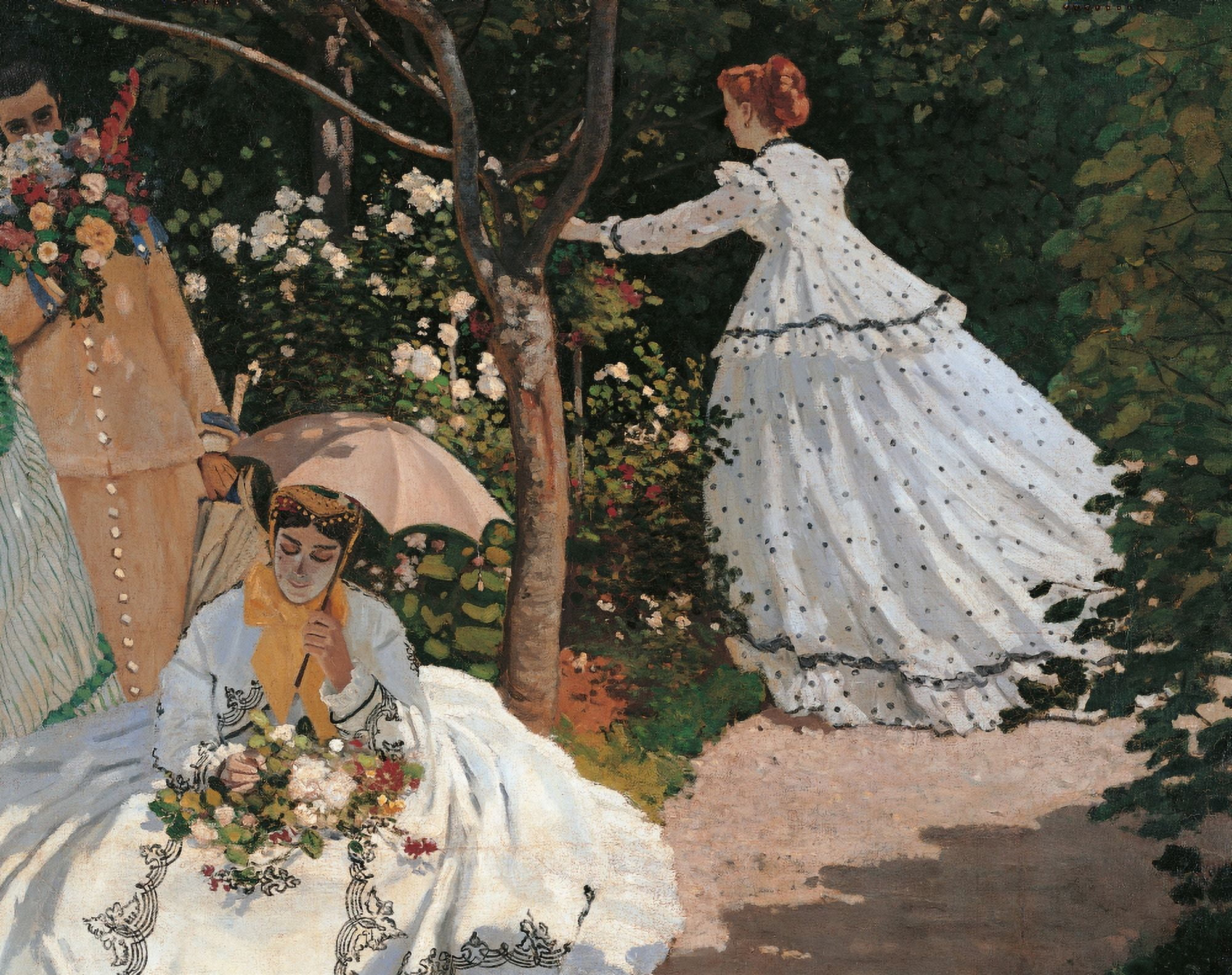 Women In The Garden Canvas Art -  (36 x 24)