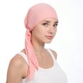 thumbnail image 1 of Women India Beading Stretch Turban Hat Cotton Hair Tail Head Scarf Wrap, 1 of 1