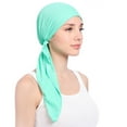 thumbnail image 1 of Women India Beading Stretch Turban Hat Cotton Hair Tail Head Scarf Wrap, 1 of 1