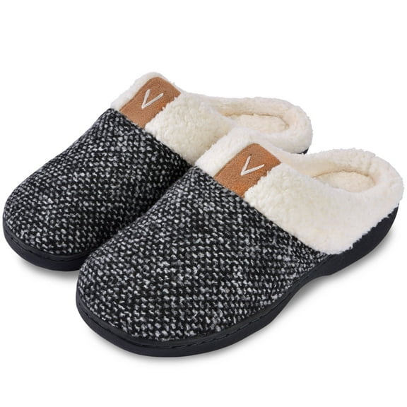 Parlovable Comfy Slippers for Women Indoor Fluffy Women's Slip Warm Plush Bedroom Shoes, Gifts for Ladies Cozy Wool-like Anti-Skid Rubber Sole