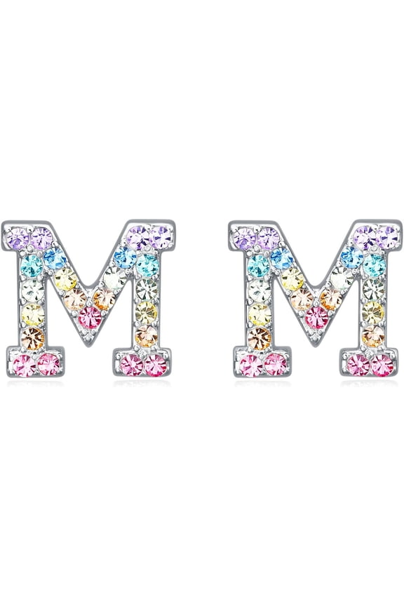 Women Initial Letter Stud Earrings,Alphabet Number Earrings Gifts Jewelry For Women[Z5141]