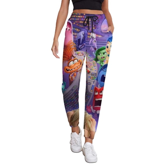 Women Inside O-u Sweatpants Funny 3D Print Sports Joggers Pants Casual Graphic Trousers with Drawstring