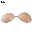 thumbnail image 1 of Women Invisible Bra Silicone Self-adhesive Stick On Push Up Strapless Soft Pad, 1 of 8