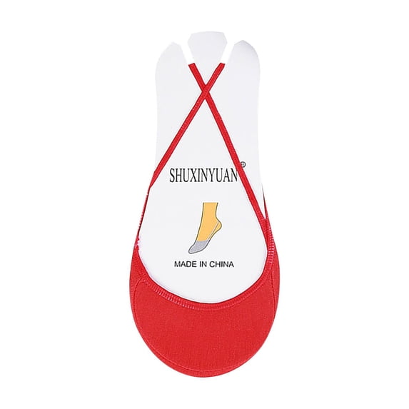 Women Invisible Half Foot Socks Cotton Slip On Sling Back Socks for High Heels Summer Non Slip