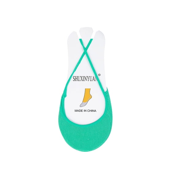 Women Invisible Half Foot Socks Cotton Slip On Sling Back Socks for High Heels Summer Non Slip