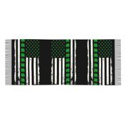 Women Ireland America Flag Shamrock Scarfs Large Warm Soft Shawls Wraps