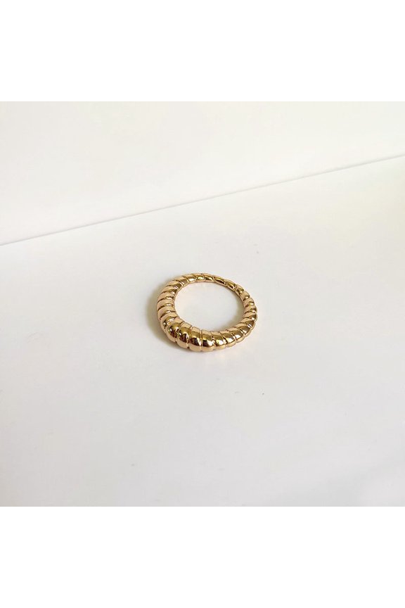 Women Irregular Gold Silver Ring Zinc Alloy Electroplated Color Preserving Fashion Jewelry For Daily Party Gift