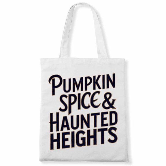 Women It'Pumpkin Spice & Haunted Heights 'All Pumpkin Truck Autumn Tree Hello Fall Canvas Bag 3Pcs
