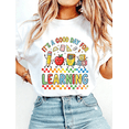 thumbnail image 1 of Women “It's A Good Day For Learning” Letter Print Graphic T‑Shirt Women Casual Everyday Top Tees teacher t shirt Women Clothing, 1 of 7