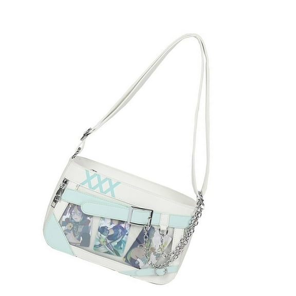 Women Ita Bag Badge Display Crossbody Messenger Bag Anime Aesthetic Shoulder Bag for Fashionable Teens